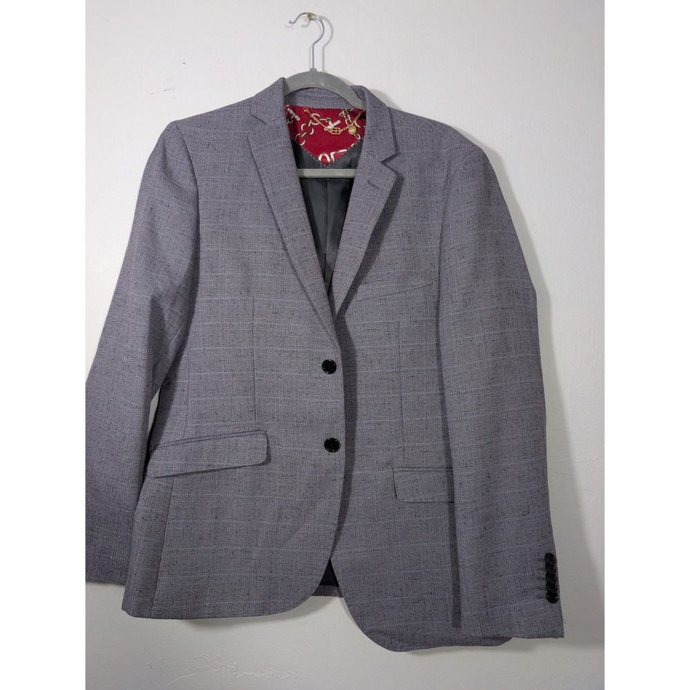 Elie Balleh Gray Sz Medium Two Button Sport Coat Jacket Blazer